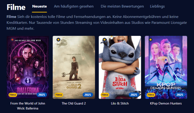 Bild von Einschalten Eine moderne Streaming Plattform mit Filmen und Serien